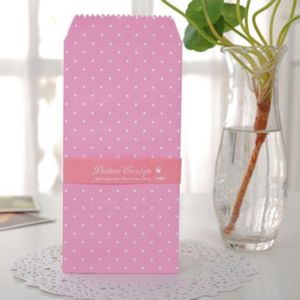 Supply Colorful Kawaii Paper Many Style Envelope Gift Card Dot Star Envelope Korean Stationery