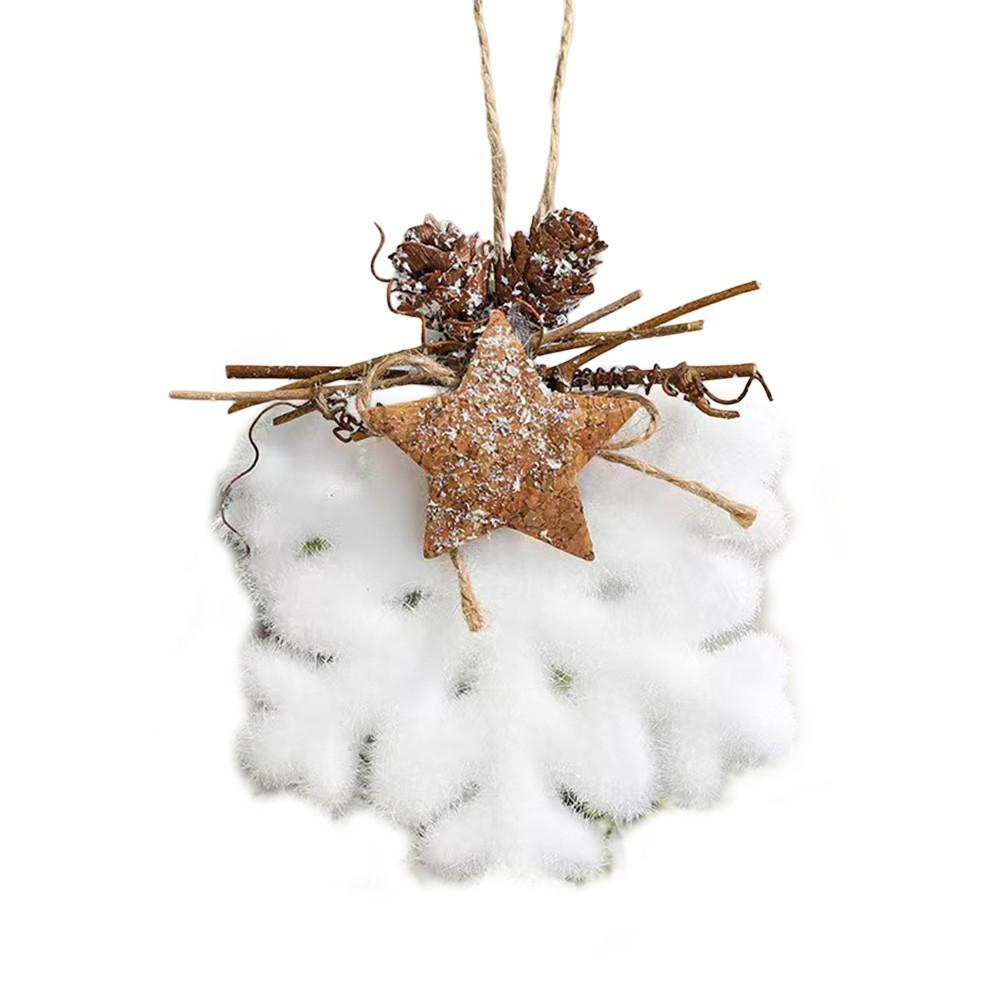 

Рождественский орнамент, елочное украшение, подвеска из пенопласта White snowflakes