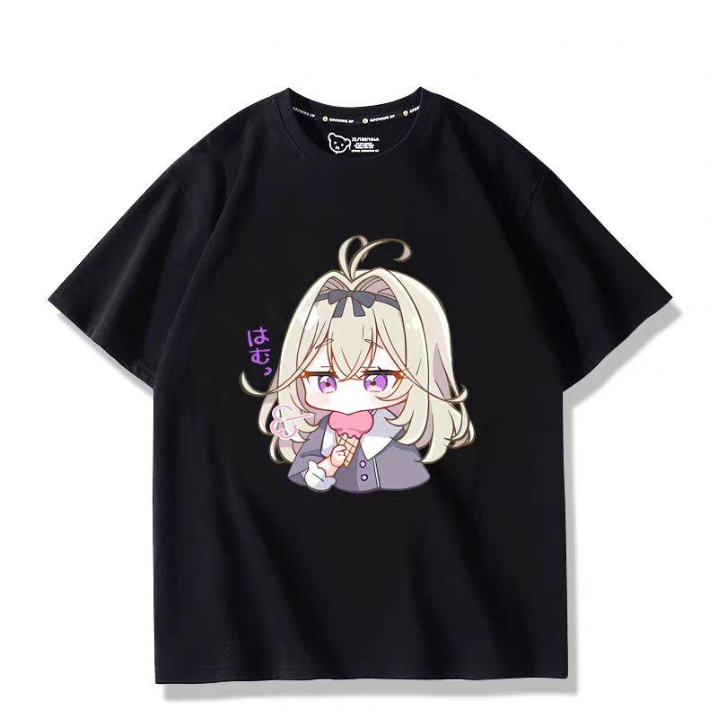 Anime Star Detective Precure  Cosplay Printed Short Sleeves TShirt Casual Tee Fashion Shirts In Summer Birthday Gifts