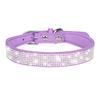 New Shiny Rhinestone Pet Collar, Soft Microfiber Adjustable Collar for Small Medium Dogs & Cats, Lightweight Walking Collar