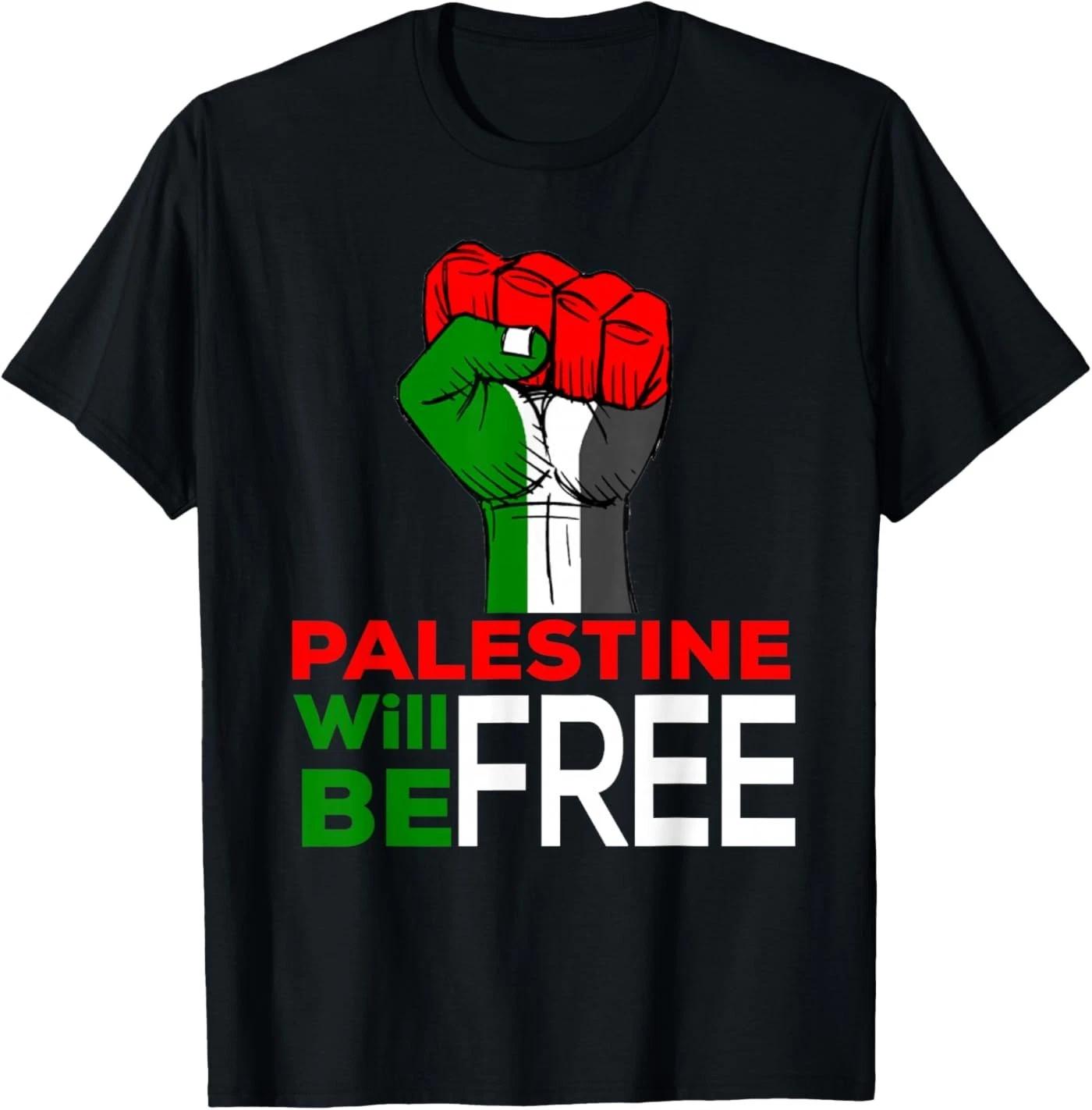 Palestine Will Be Free Shirt Palestine Flag Unisex T-Shirt 2XL