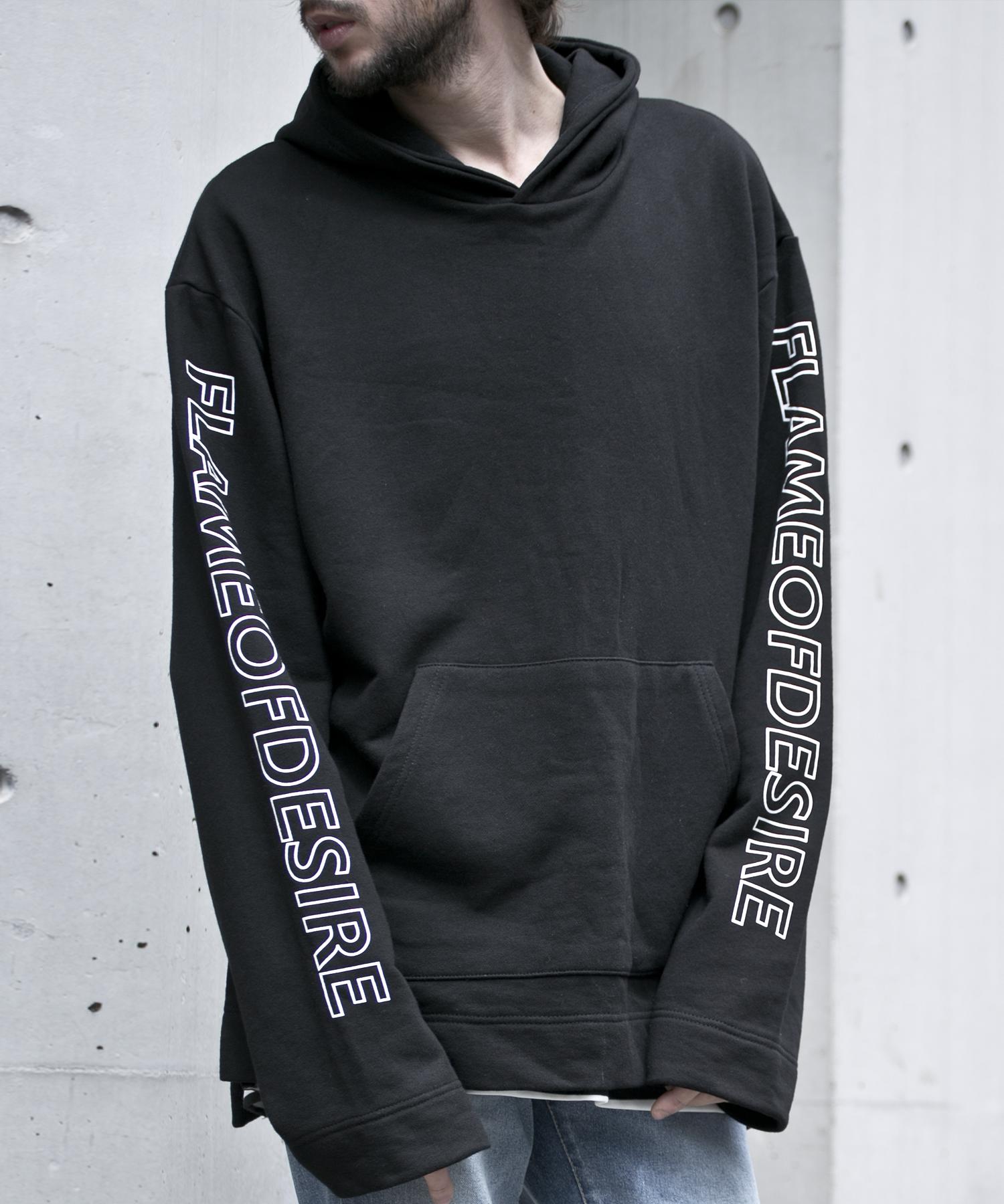 Johnny West Lettering Over Hoody (Black) Black/48(95)