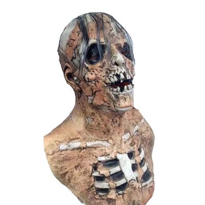 Headgear Mask Scary Halloween Mask Realistic Latex Mask Full Mask Cosplay Props For Adults