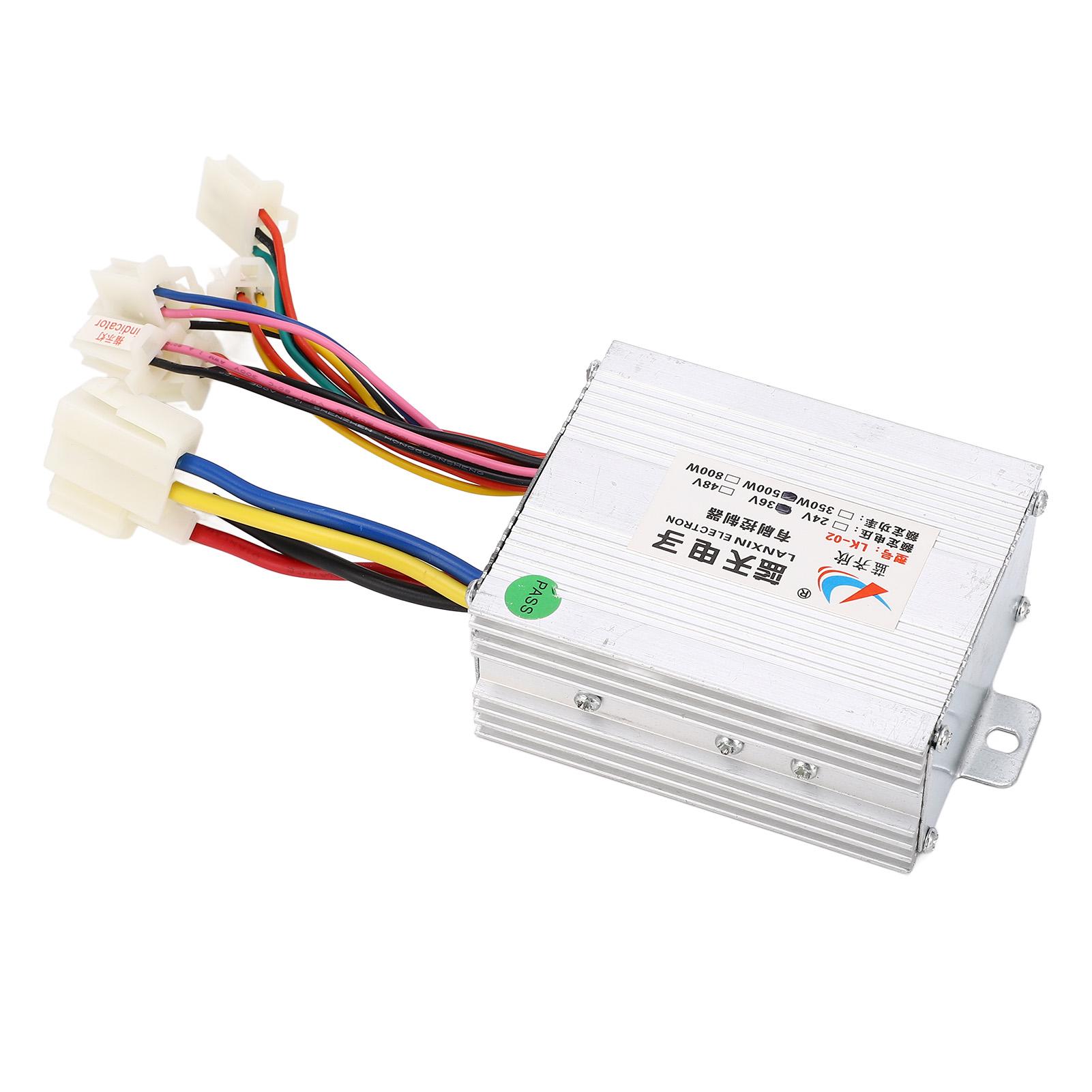 

Контроллер 36 В 500 Вт с щеточным двигателем, из алюминиевого сплава, регулятор скорости для электровелосипедов, трехколесных велосипедов, мотоциклов