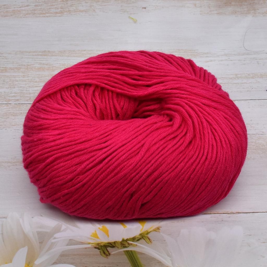 Pachet de 6 fire premium din bumbac pieptănat pentru croșetat și tricotat - 100% fir moale pentru tricotat manual, 50g/ghem 125m/ghem, fir fin pentru crafturi pentru proiecte DIY acasă