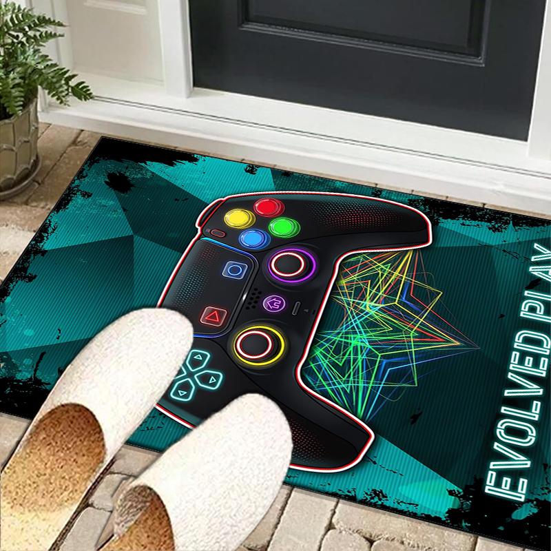 Player Control Duel Office Rug Chair Mat, Entryway Carpet, Suitable for Front Door, Bedroom, Living Room, Desk, Holiday Gift