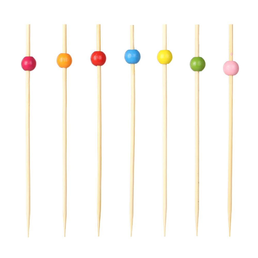 Skewer Cupcake Fruit Fork Handmade Toothpicks Fruit Sticks Food Fruit Cocktail Decor Bamboo Picks