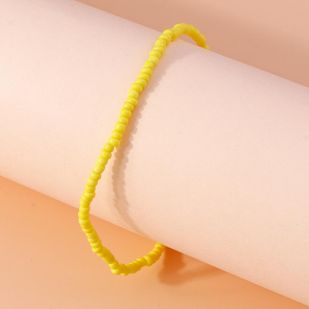 Summer Bohemian Rice Bead Anklet - Fresh European & American Beach Style