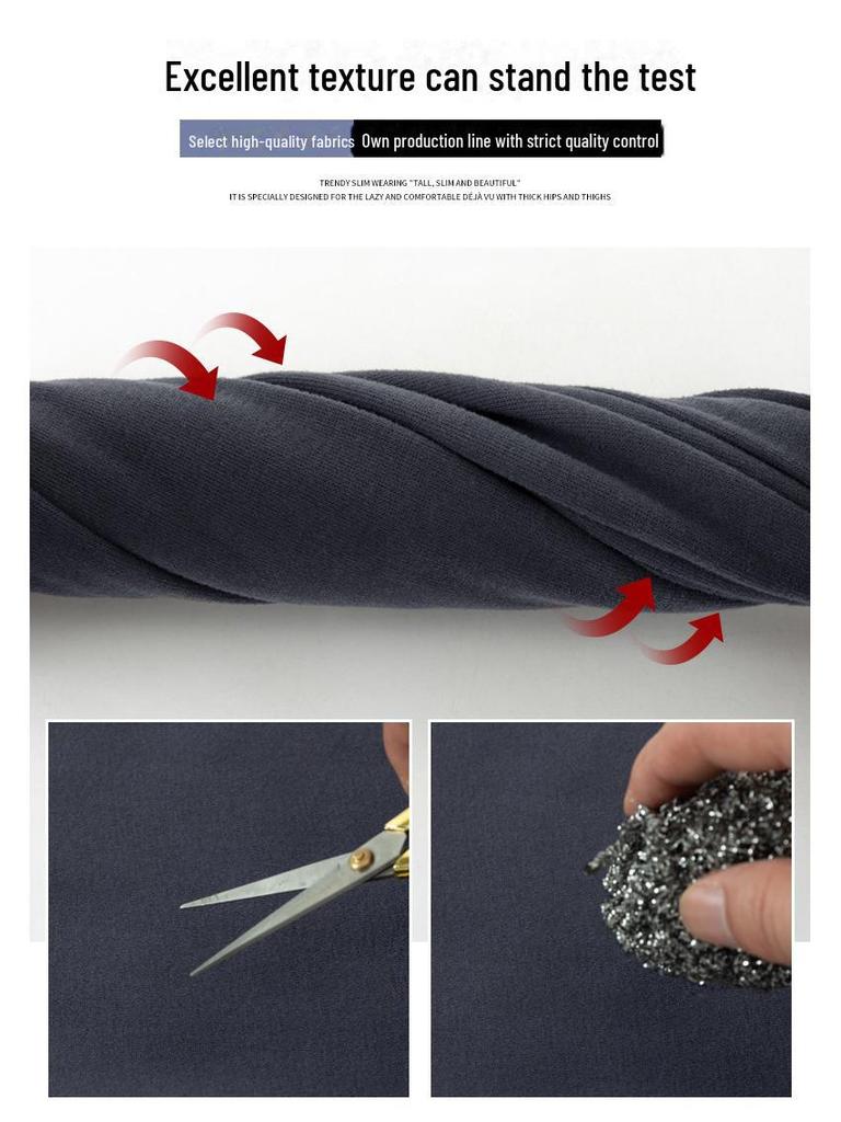 Navy Blue High-Waisted Wide-Leg Sports Pants for Women - Slimming Casual Sweatpants, Spring/Autumn 2024