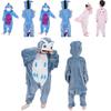 Stylish Animal Flannel Onesie Pajamas For Kids Soft Sleepwear Perfect For Home Lounging