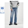 PEACEBIRD Men's Loose Straight Washed Jeans