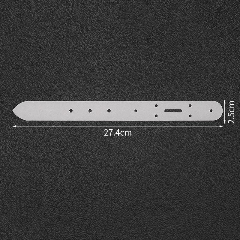 Belt Punching Positioning Template, Acrylic Version 5 Model Vegetable Tanned Belt Fixing Plate, Positioning Plate