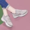 2025 new autumn casual women's shoes soft-soled sports running shoes breathable versatile flying woven shoes mother walking shoes