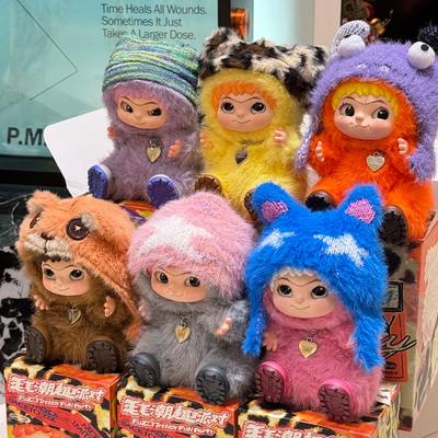 Authentic New Product Wakuku Fury Party Series Blind Box Wokuku Handmade Plush Doll Gift For Girls Cute Handmade Girl Gifts