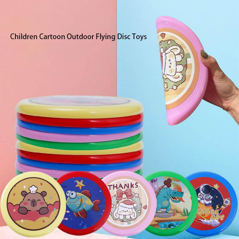 Kids Cartoon Flying Disc Toy Kindergarten Flying Disc Parent-child Games Hand Thrown Boomerang Baby Outdoor Toy For Boy Girls