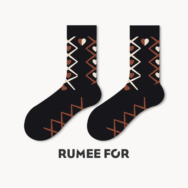 5 Pairs of Women's New Autumn Sweat-absorbing Non Slip Tube Socks