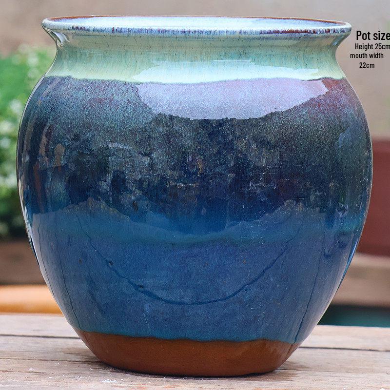 Extra Large Breathable Ceramic Pot for Bougainvillea, Roses, Chlorophytum, and Succulents