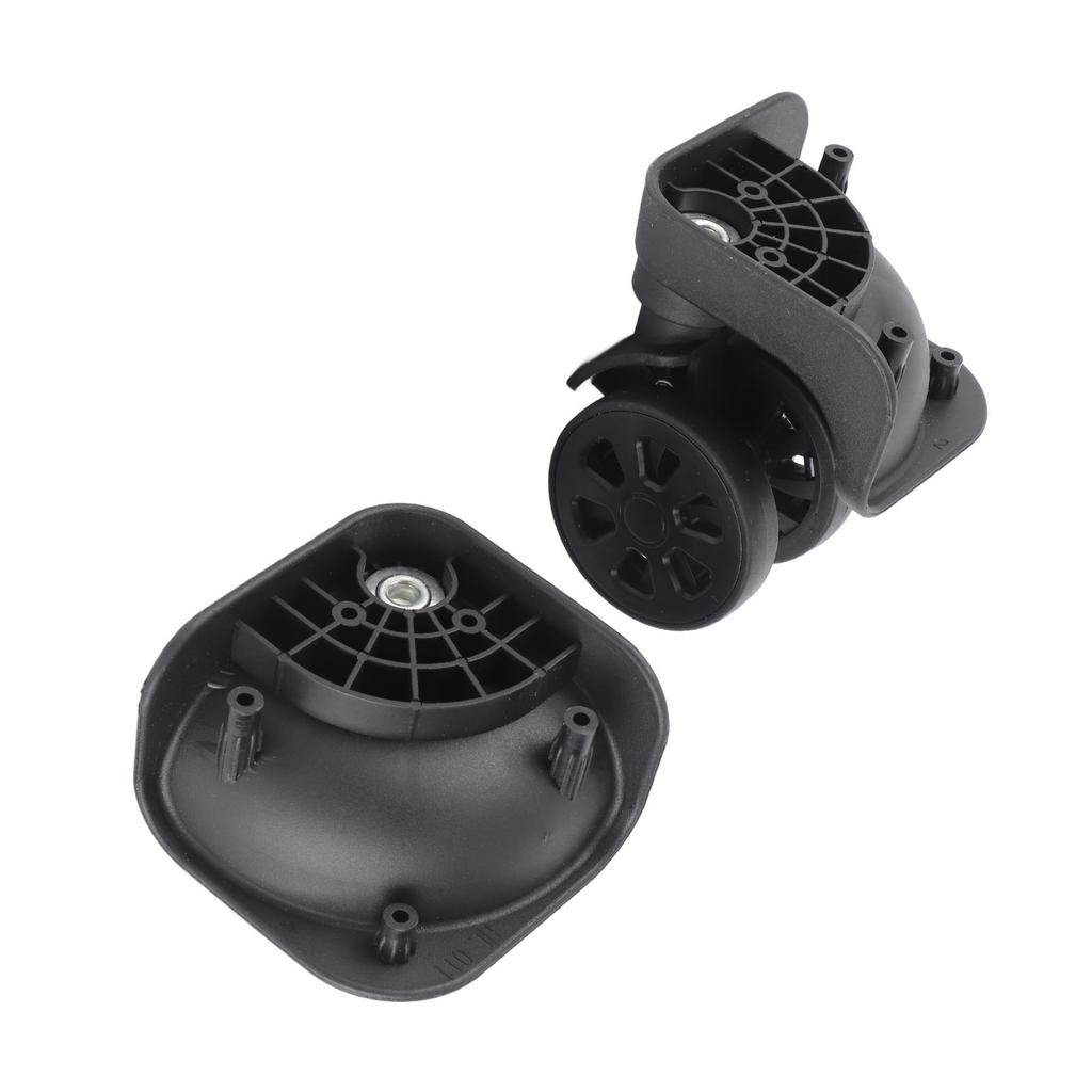 1 Pair Black Luggage Suitcase Caster Swivel Universal Wheel Nylon for Repair Replacement