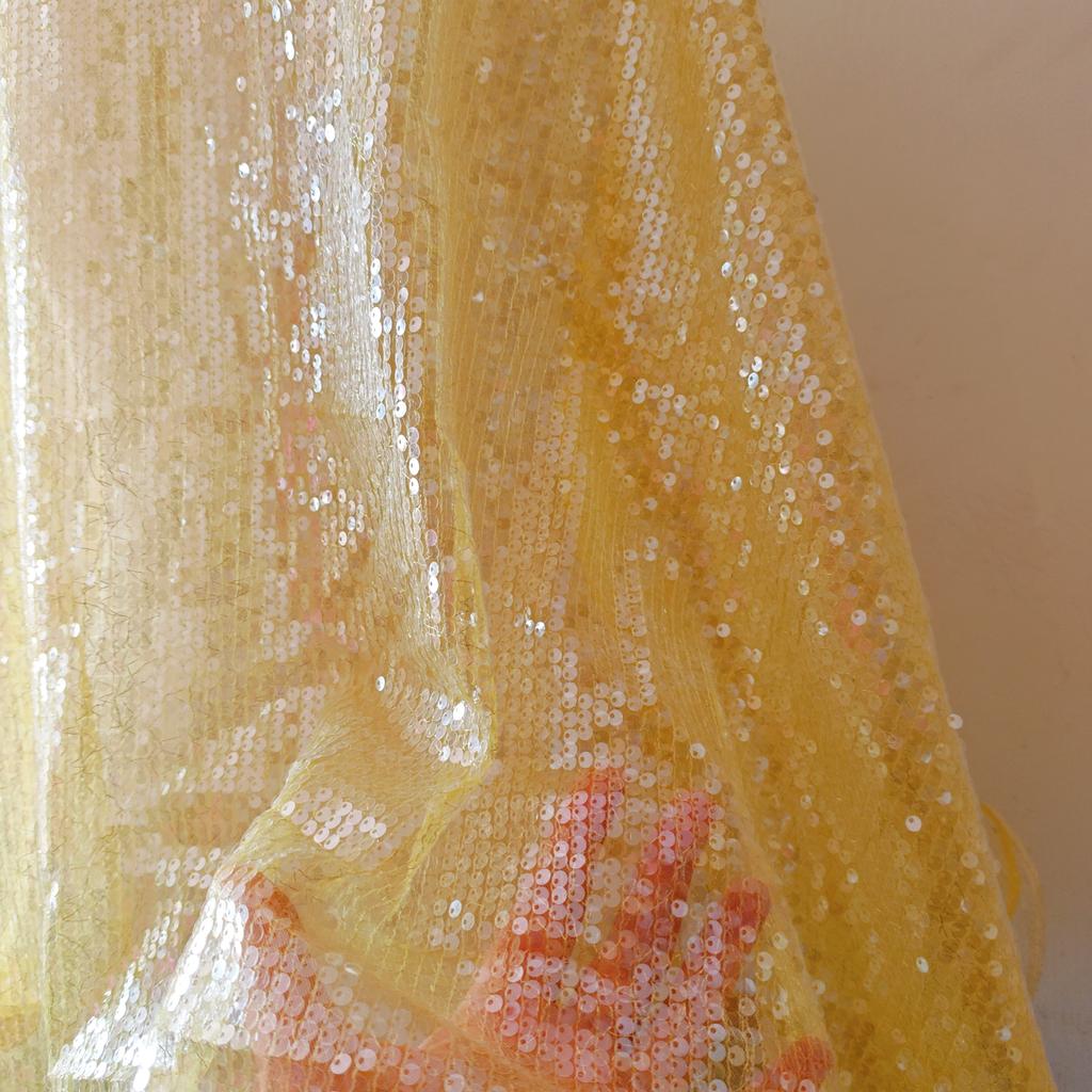 Color Heavy Industry Full Sequin Fabric Multi-color Wedding Dress Designer Clothing Fabric background Decorative Fabric