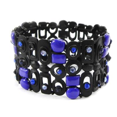 [I2160] - Náramkový náramek 'Sissi' modročerný