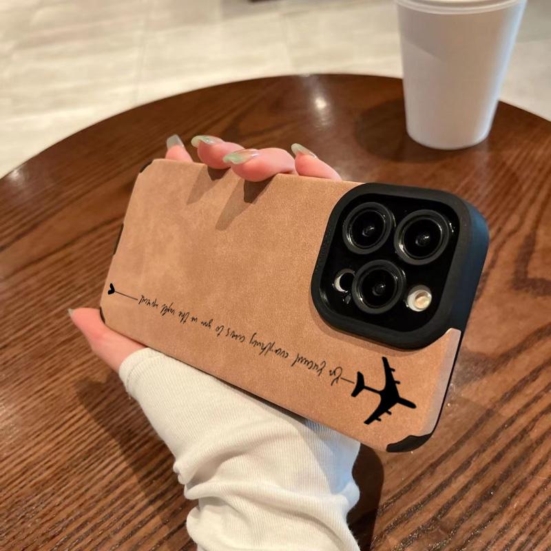 

Cool Airplane Pattern Phone Case For iPhone 16 17 15 Pro 14 13 12 11 Pro Max 17 Air 16E Plus X XR XS Max Shockproof Cover iPhone 12 Pro Max