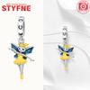 New Silver 925 Angel Sculpture Charms Heart Beads Fit Bracelet for Women Jewelry Party Beads DIY Fine Jewelry Gifts