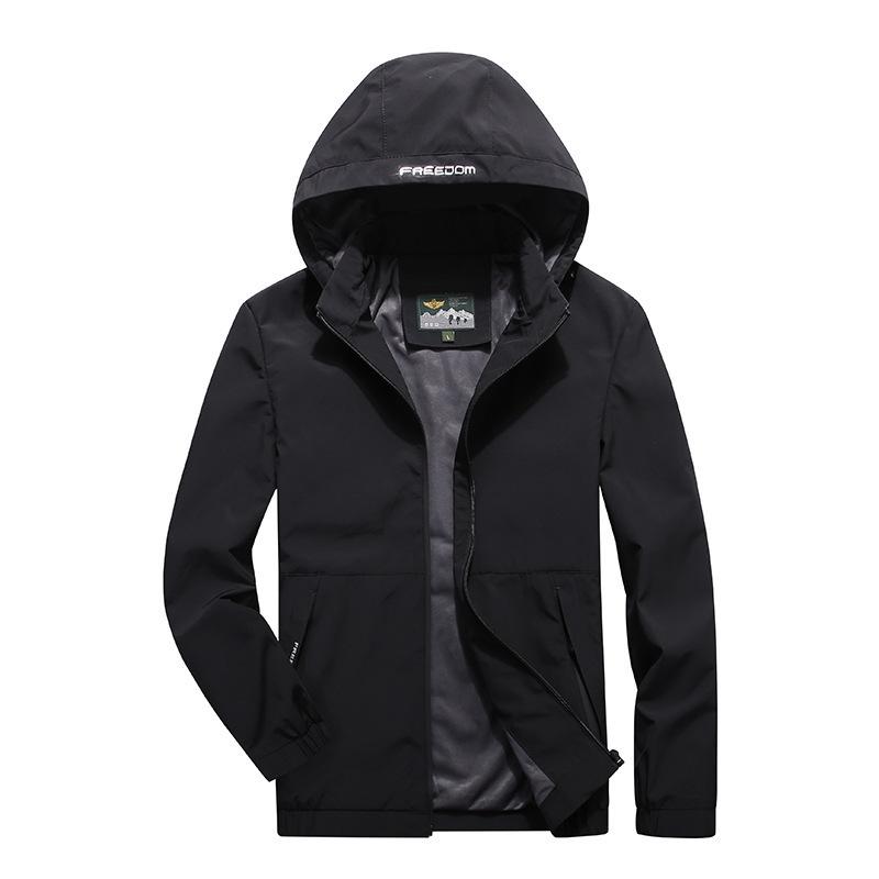 Men's New Hooded Windproof Jacket Men's Youth Jacket Outdoor Casual Charge Top