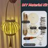 Intricate Weaving DIY Festival Lantern Bright LED Handheld Bamboo Woven Ornament  Kids Craft