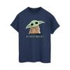STAR WARS Womens/Ladies The Mandalorian Grogu Snacks Meme Cotton Boyfriend T-Shirt