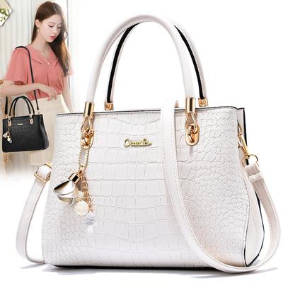 New Korean Style Handbag Large Bag Atmospheric Middle-aged Women's Bag Simple and Versatile Shoulder Messenger Bag