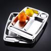 304 Stainless Steel Divided Lunch Tray