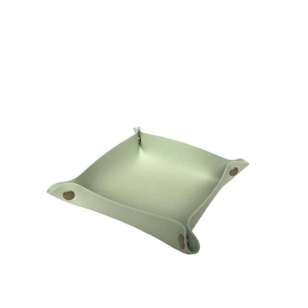 Nordic PU Leather Desktop Tray for Jewelry, Cosmetics, & Keys