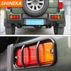 SHINEKA Lamp Hoods For Suzuki Jimny 2007-2017 Car Rear Bumper Fog Lamp Light Trim Cover Rear Fog Light Decoration Accessories