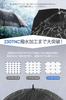 VIVICITY Long Umbrella for Men and Super 230T Glass Fiber with Teflon Automatic Opening Cane Suitable for Rain or Includes Storage Pouch Women,