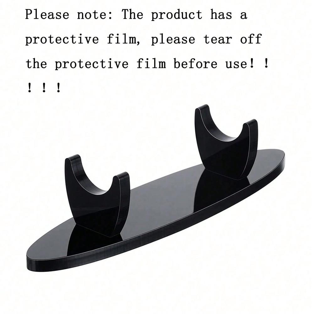 1pc Desk Pencil Holder Pen Holder Transparent Black Pen Display Stand Clear Stationery Fountain Pen Rack