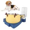 Pet Food Feeder and Automatic Water Dispensers Set with Detachable Stainless Steel Bowl for Small Medium Pets