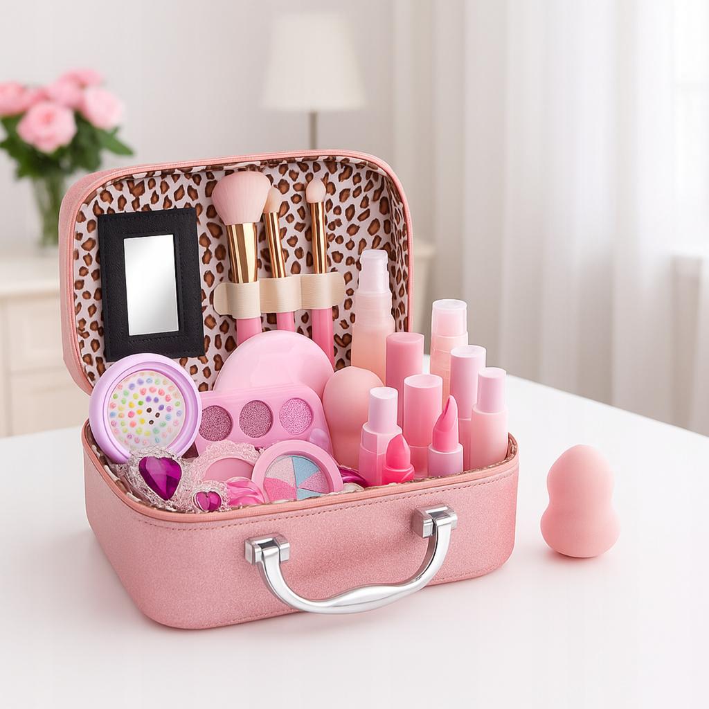 Nail Makeup Set Cosmetic Bag Case Cosmetics Makeup For Children