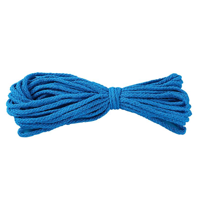 5mm Thick Colored Cotton Rope - 10 Meters Hand-Woven Eight-Strand for DIY, Drawstring Bags, and Hat Ropes