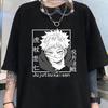 (Premium T-shirt)Funny Anime Print T-Shirt Women Loose Short Sleeve Round Neck Top Female Casual Shirt Tees