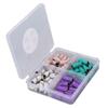 60pcs Nail Art Sanding Caps Dead Skin Removal Manicure Grinding Bands with Mandrel Bit