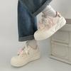 Spring Canvas Lace Up Casual Shoes for Girls Soft Sole Versatile Toddler Kids Fashion Sneakers
