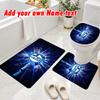 Personalized Schalke 04 FC 3Pcs Flannel Toilet Mat Set Custom Text Bathroom Rug Non Slip
