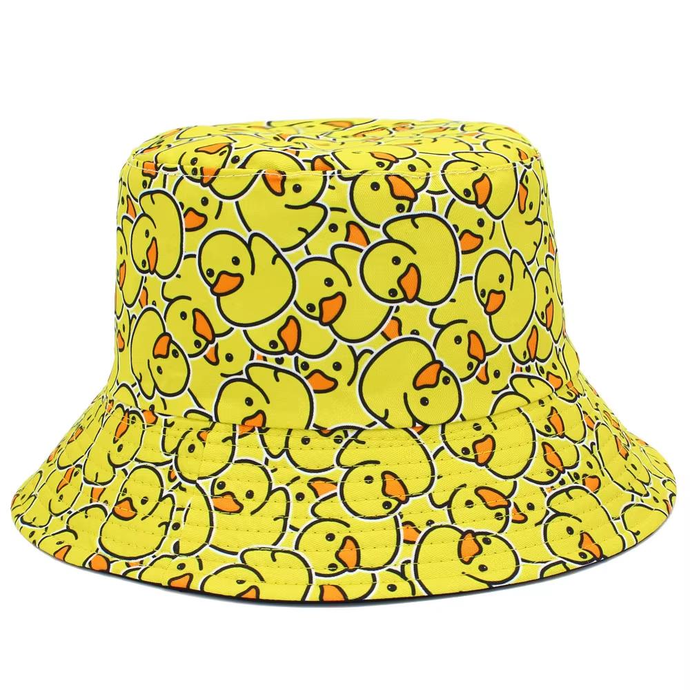 Reversible Bucket Hat Unisex Anti-UV Hip-Hop Street Dance Hat Casual Versatile Outdoor Fisherman Caps Summer Outdoor Sun Caps