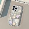 Pastel Watercolor Floral Pattern Back Mirror Phone Case For iPhone 14 13 12 11 17 16 15 Pro Max 7 8 Plus X XR XS Air Soft Cover