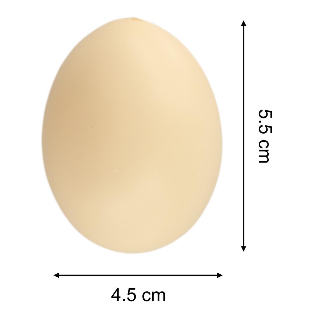 10 szt. Sztuczne Jaja Kurze Nakłoń Kury do Składania Jaj Drób Manekin Plastikowe Jaja Kura Gniazdująca Akcesoria do Wysiadywania