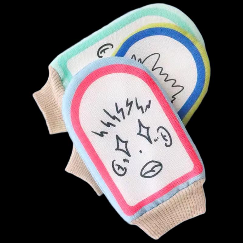 Jie Shen Dual-Sided Exfoliating Bath Mitt