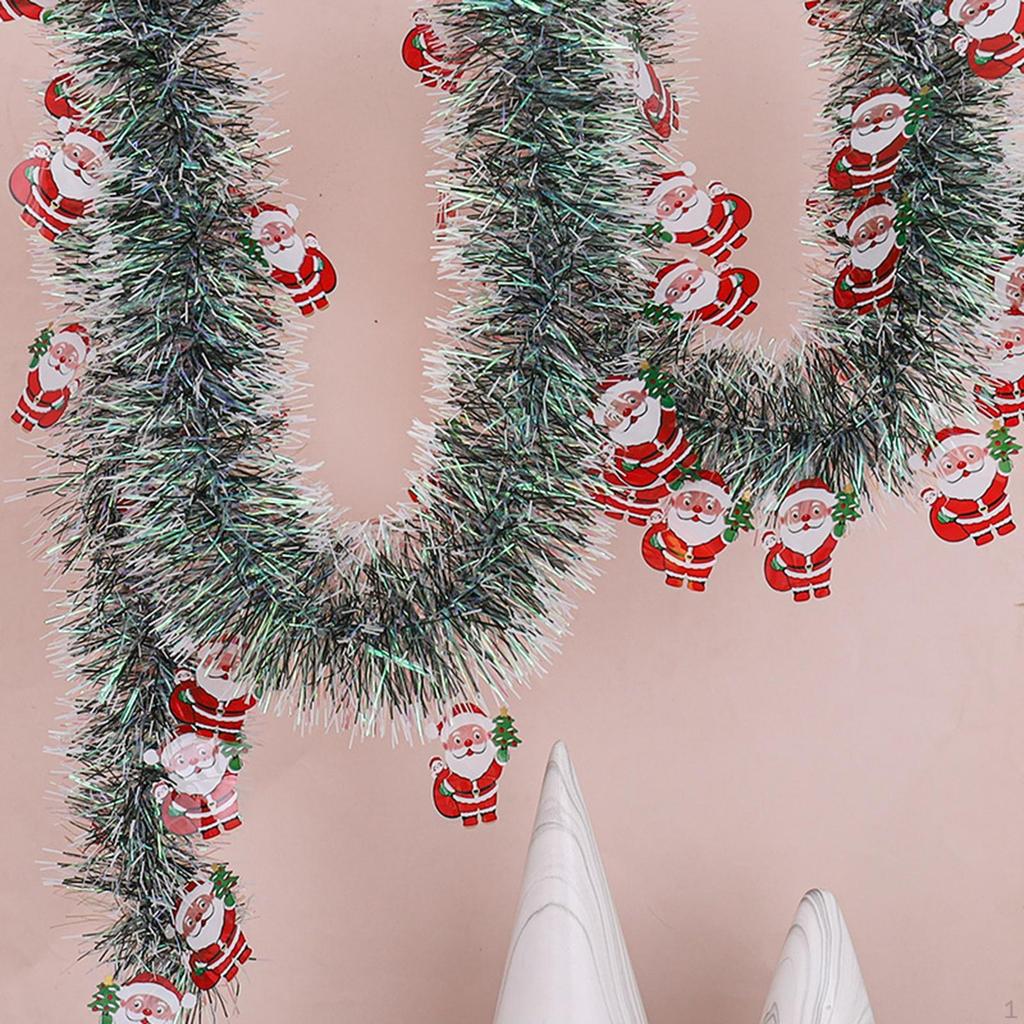 Luxury Tinsel Christmas Tree Decoration Xmas Garland Colourful Home Decor