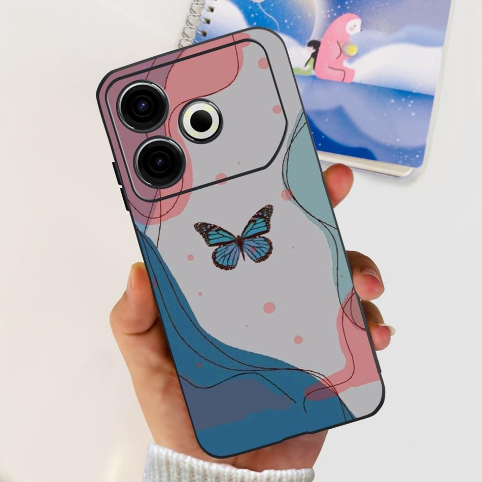 For Tecno Pova 6 Neo Phone Case Pova6 Neo 4G 2024 Elegant Printing Soft Silicone TPU Cases