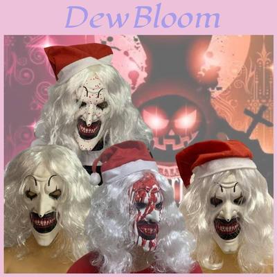 2024 Terrifier 3 Mask Disturbing Black And White Killer Clown Costume Latex Mask