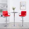 Day and Night - Day and Night Kitchen Stools 2 Units Red Synthetic Leather